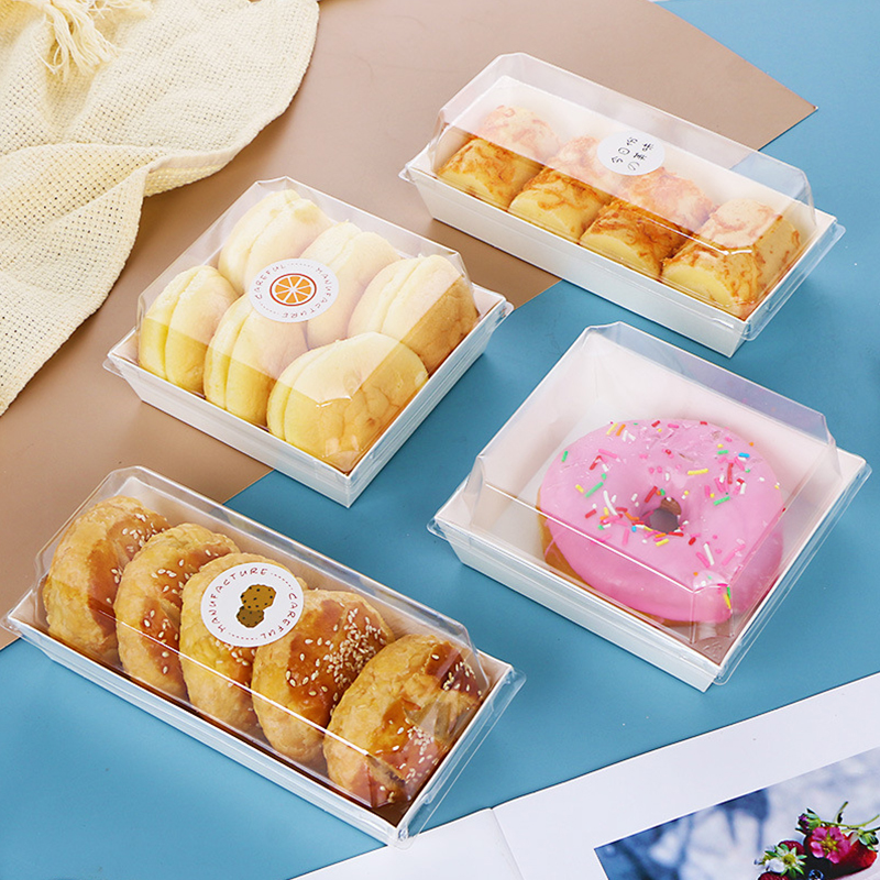Food Halloween Snacks - 50Pcs Kraft Paper Box Bento Bread