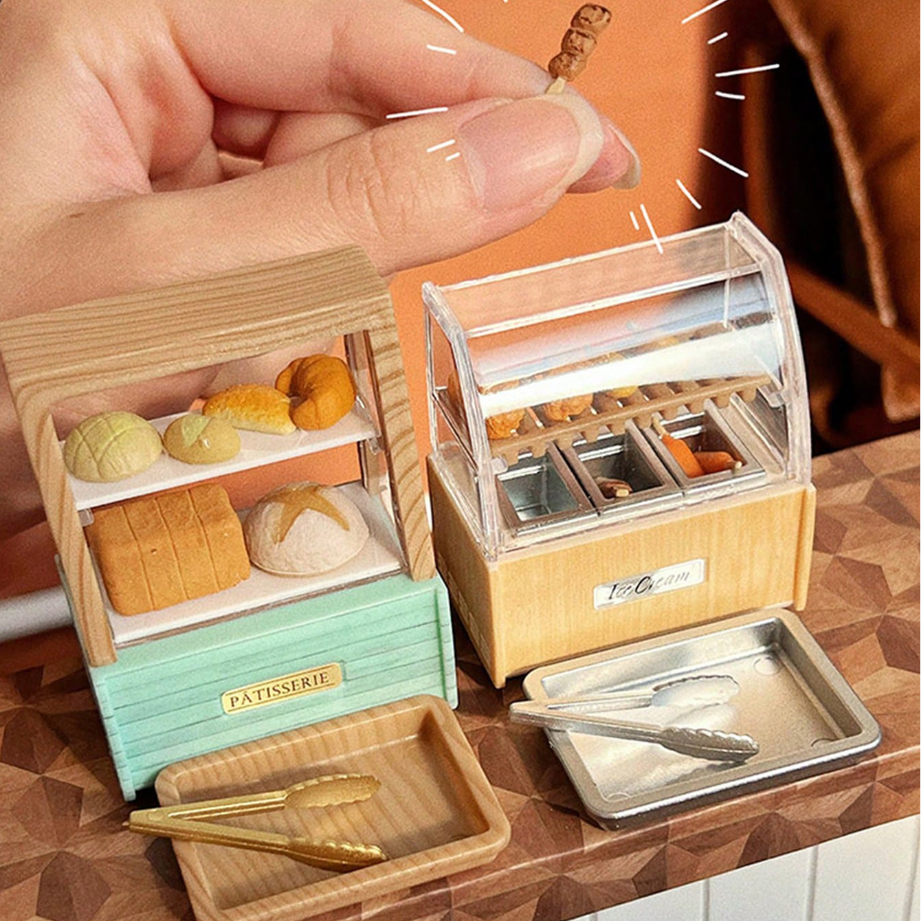 Dollhouse Miniature Bread Cabi - مراجعة Food With Snacks وسعره