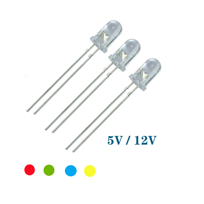 5V 12v LED 5mm 3mm bead SMD f5 - مراجعة Yellow Food Snacks وسعره