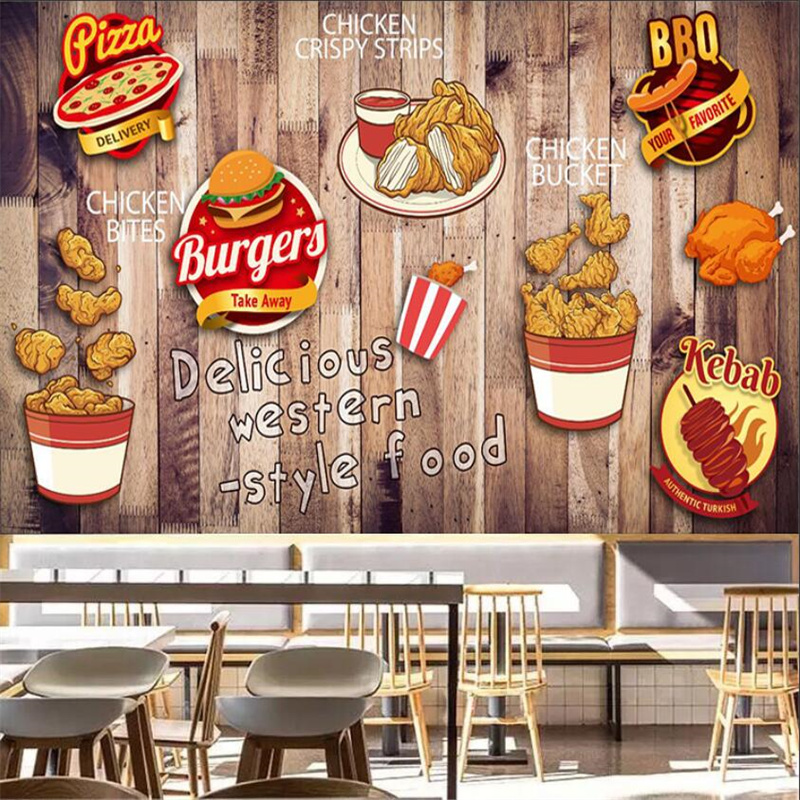Custom Fried Chicken Burger Wa - مراجعة Food Snacks Background وسعره