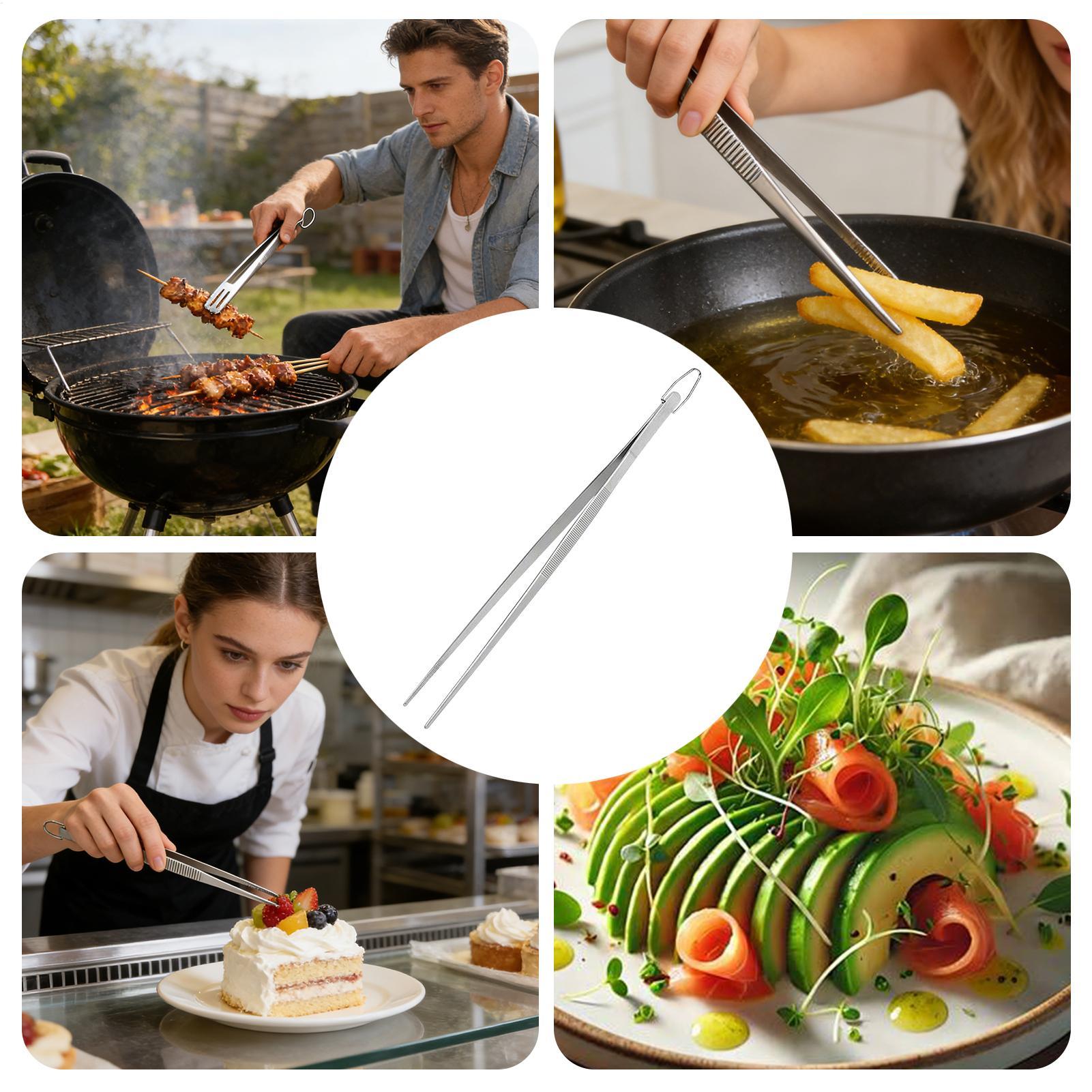 Cooking Tongs Tweezers Food To - مراجعة Food Snacks Restaurant وسعره