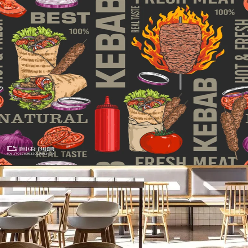 Custom Kebab Fast-food Restaur - مراجعة Food Snacks Background وسعره