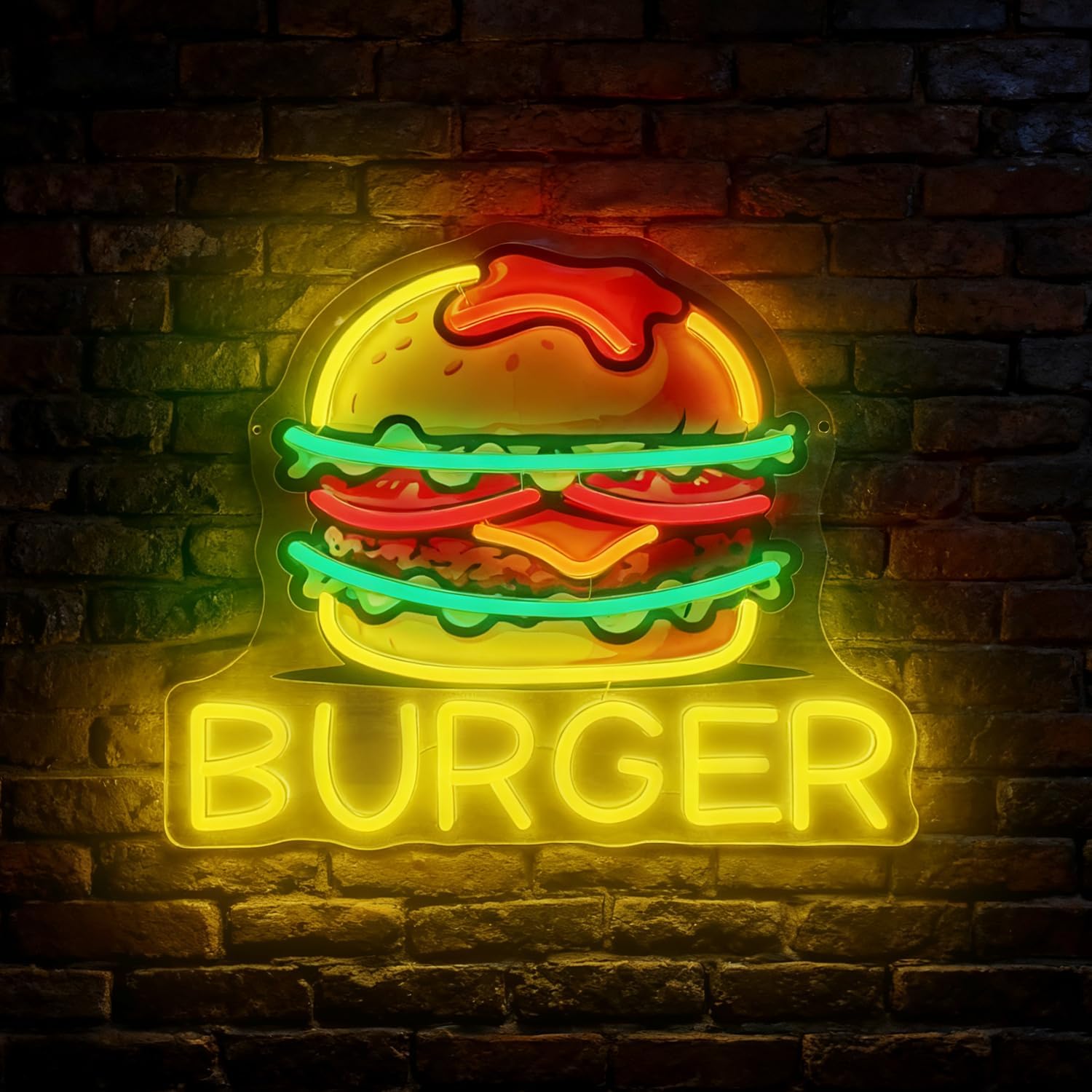 Burger Neon Sign, LED Hamburge - مراجعة Food Snacks Restaurant وسعره