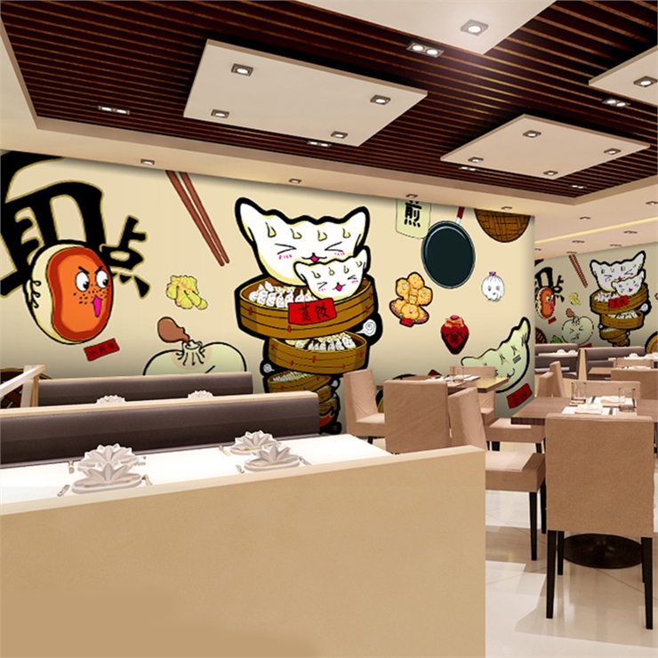 custom 3D Hand painted cartoon - مراجعة Food Snacks Background وسعره