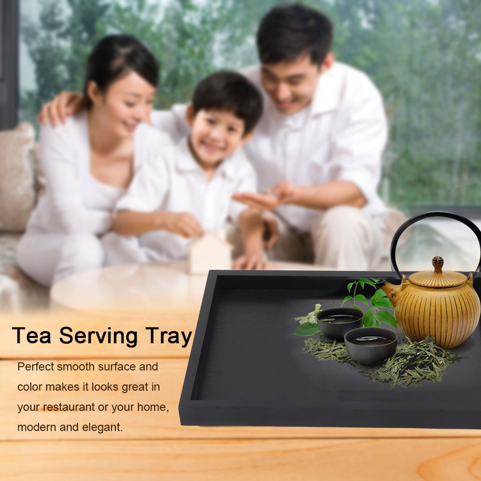 Rectangle Shape Wood Tea Coffe - مراجعة Food Snacks Restaurant وسعره