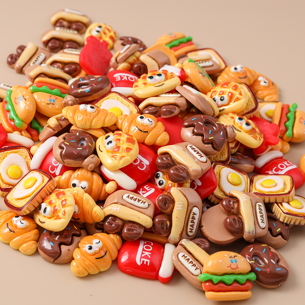 Leslie 15pcs Cute Resin Miniat - مراجعة Zinc Food Snacks وسعره