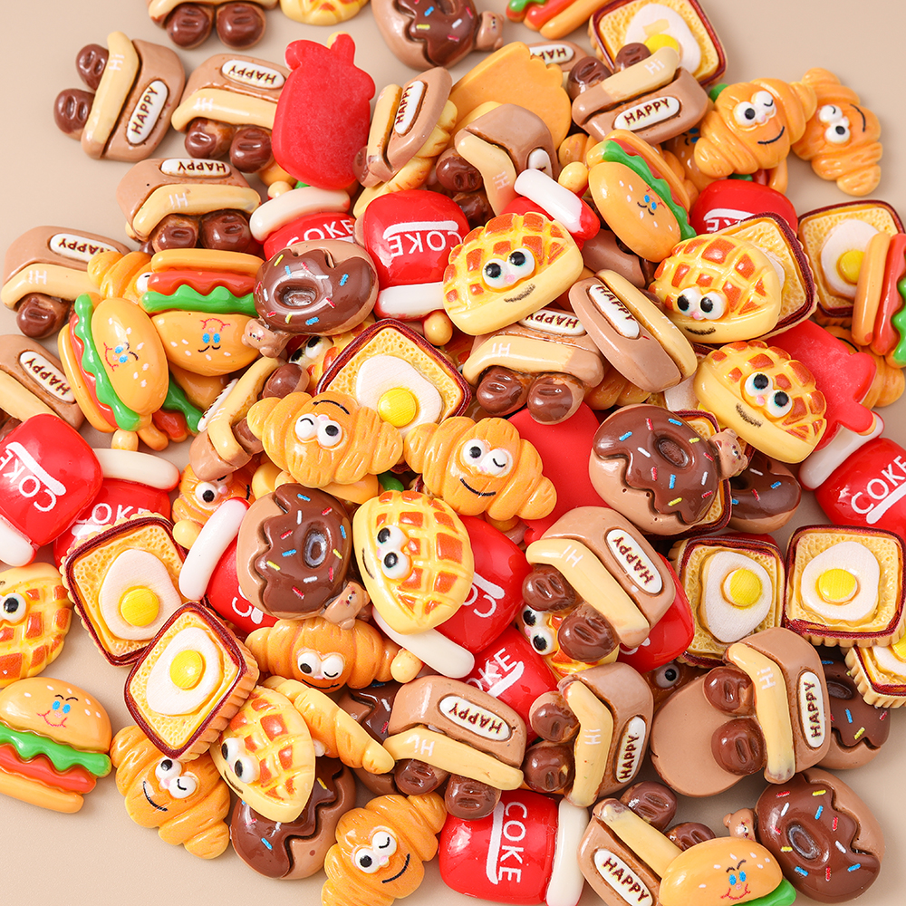 Leslie 15pcs Cute Resin Miniat - مراجعة Zinc Food Snacks وسعره