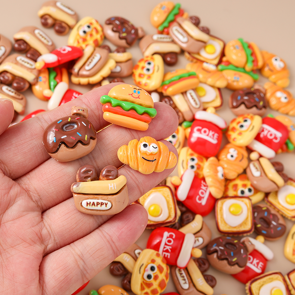 Leslie 15pcs Cute Resin Miniat - مراجعة Zinc Food Snacks وسعره