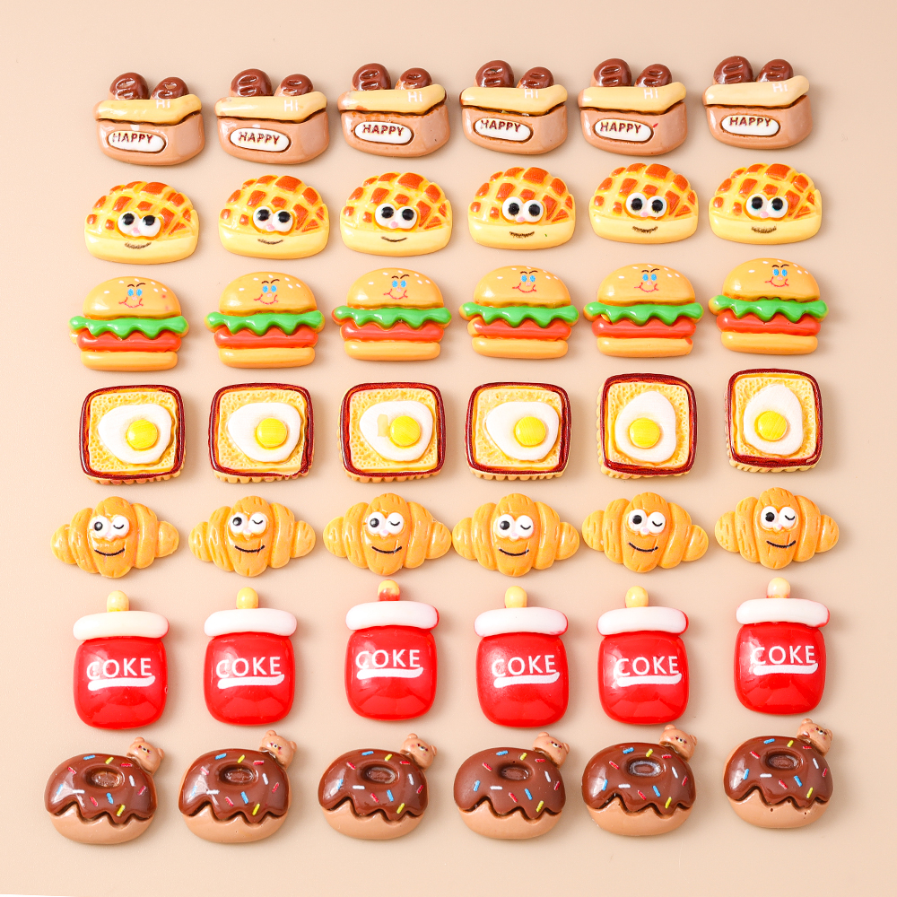 Leslie 15pcs Cute Resin Miniat - مراجعة Zinc Food Snacks وسعره