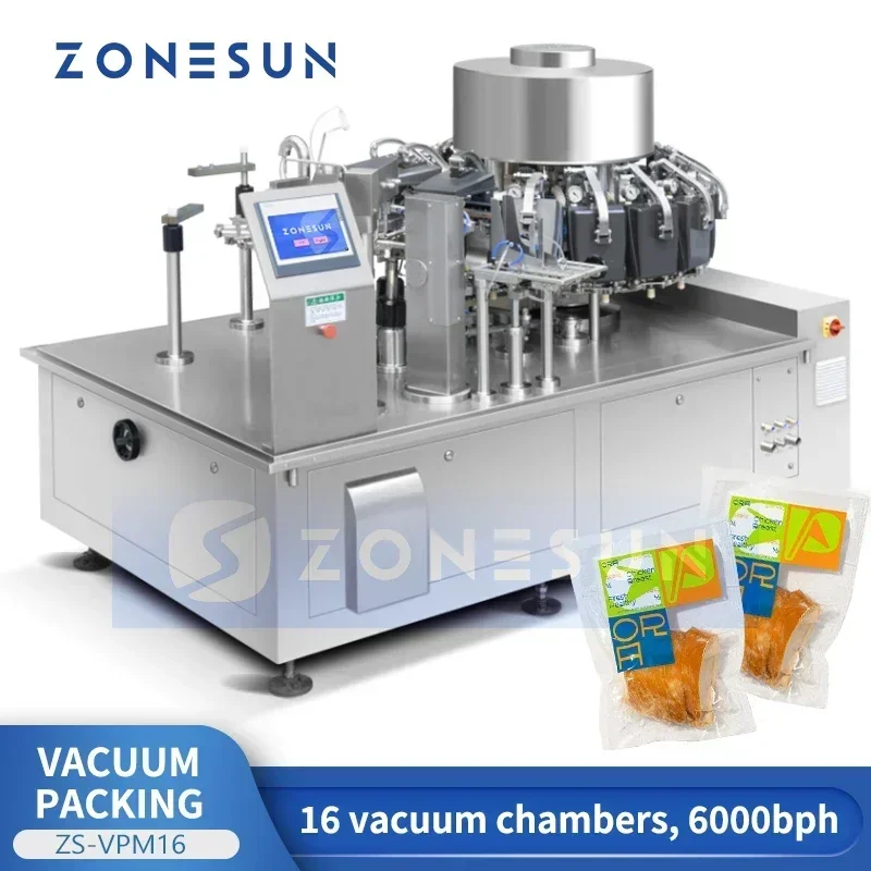 ZONESUN ZS-VPM16 Rotary Vacuum - مراجعة Food With Snacks وسعره