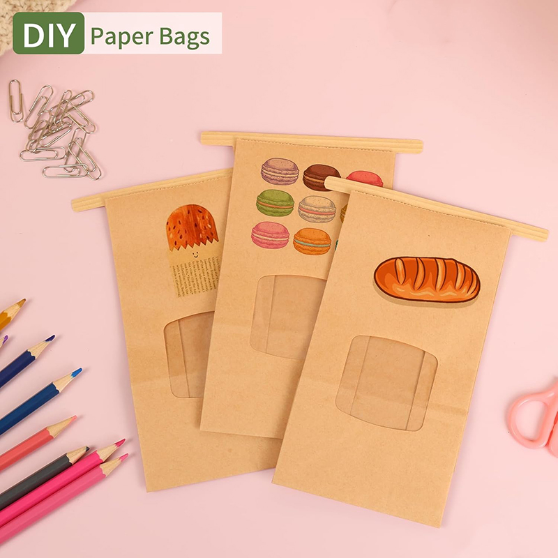 10Pcs Bakery Bags, Window Seal - مراجعة Food Halloween Snacks وسعره