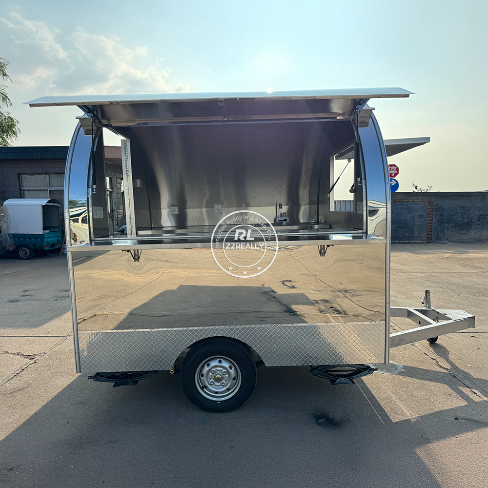 Stainless steel Mobile Food Ca - مراجعة Food Snacks Business وسعره