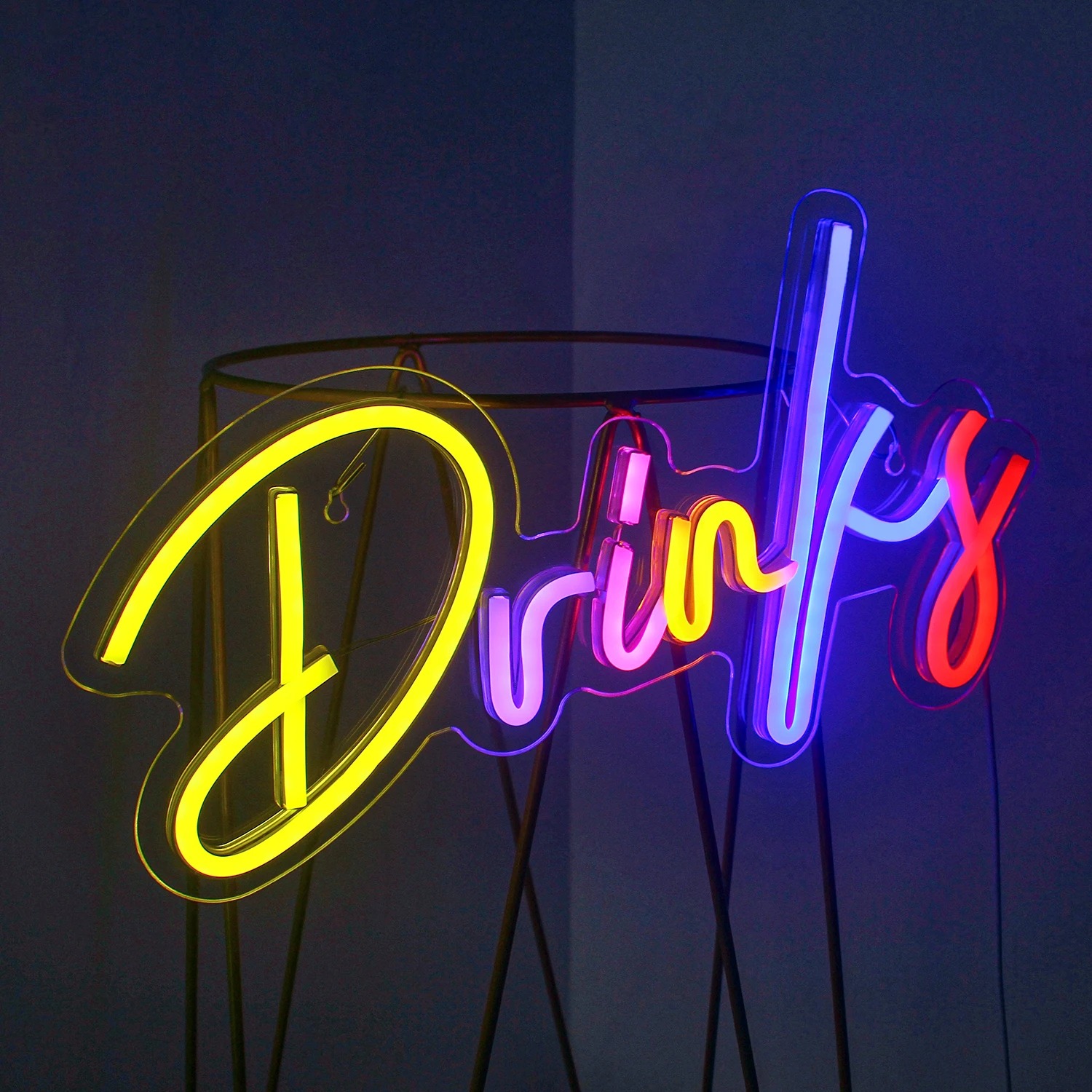 Drinks & Snacks Bar LED Neon L - مراجعة Food Snacks Background وسعره