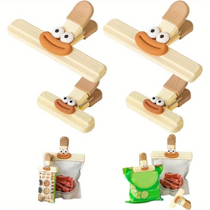 Set of 4 Food Bag Clips (1 Lar - مراجعة Food Snacks Restaurant وسعره