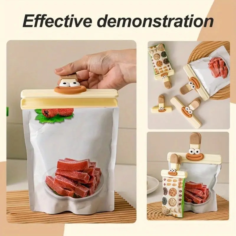 Set of 4 Food Bag Clips (1 Lar - مراجعة Food Snacks Restaurant وسعره