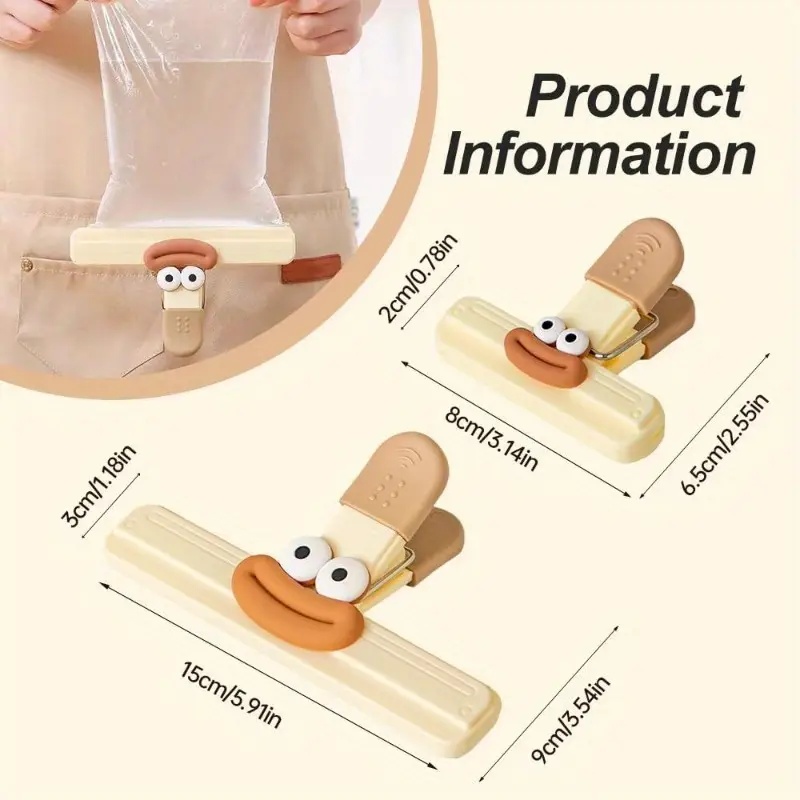 Set of 4 Food Bag Clips (1 Lar - مراجعة Food Snacks Restaurant وسعره