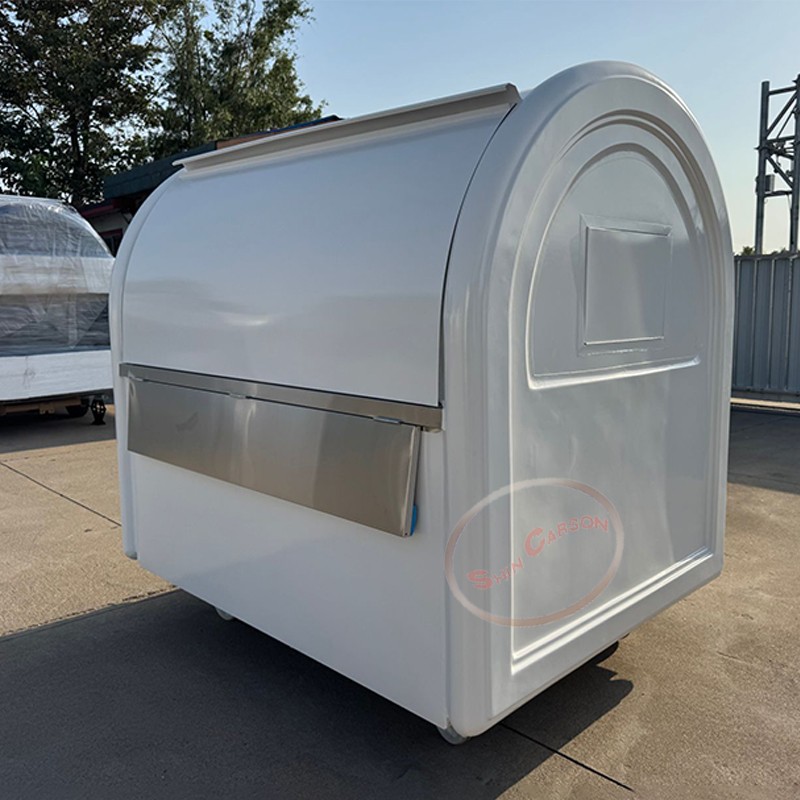 Outdoor Food Trailer round Mob - مراجعة Food Snacks Business وسعره