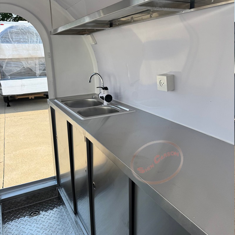 Outdoor Food Trailer round Mob - مراجعة Food Snacks Business وسعره
