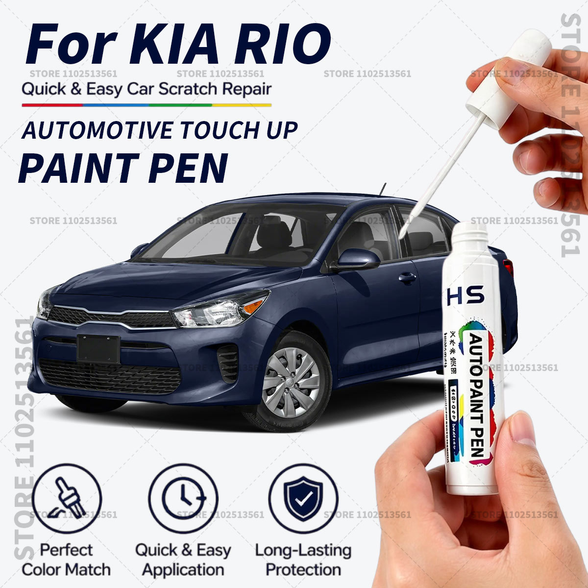 For KIA RIO Touch Up Paint Pen - مراجعة Yellow Food Snacks وسعره