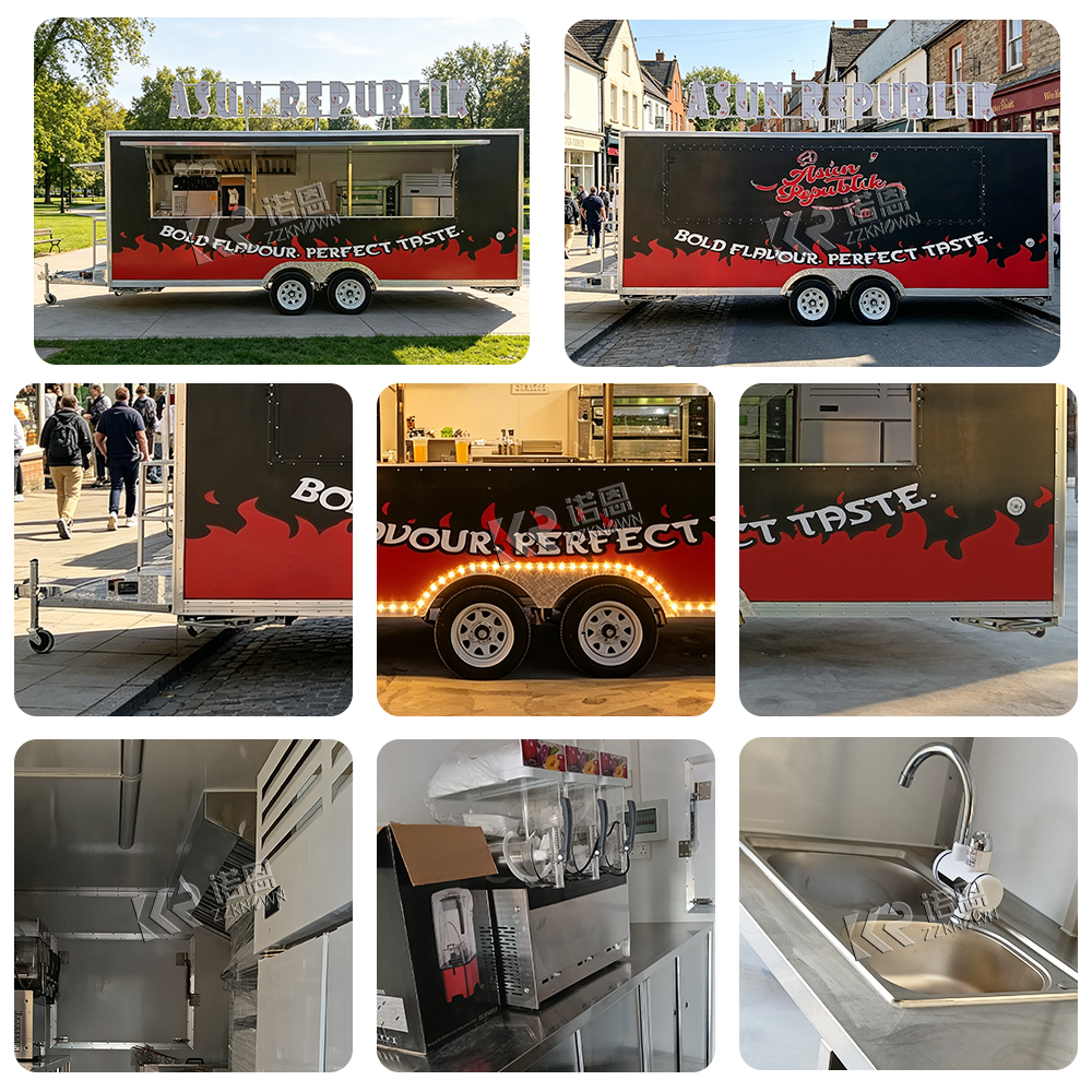 Mobile Food Truck with Exhaust - مراجعة Food Snacks Business وسعره