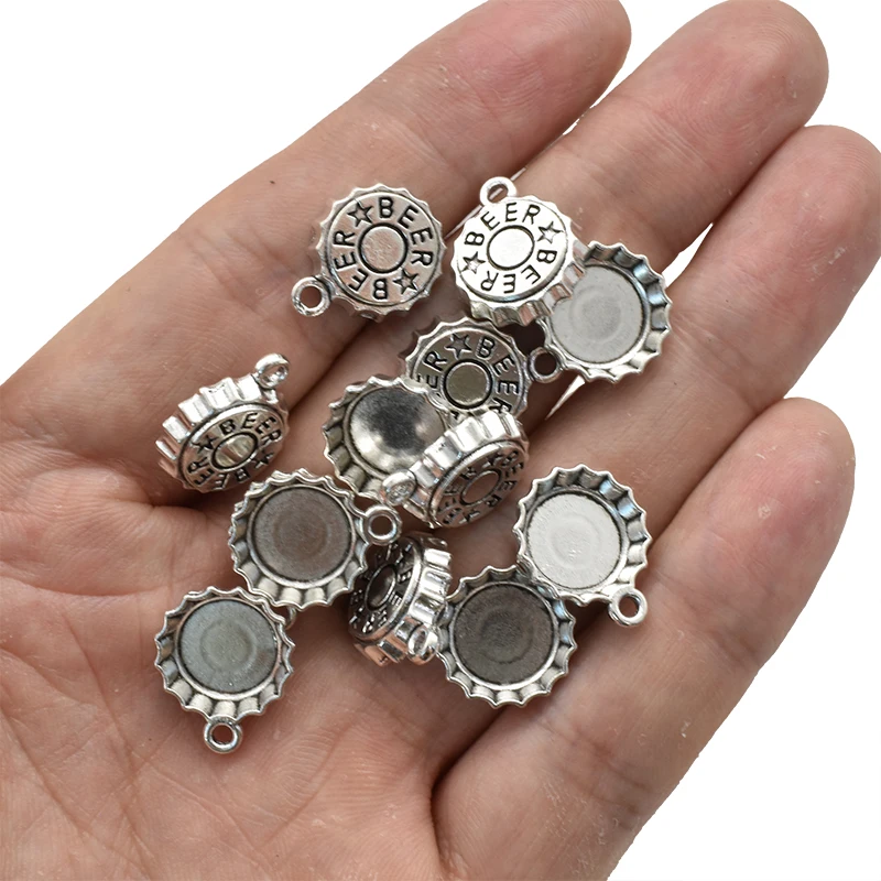 15PCS Antique Silver Plated Be - مراجعة Food Zinc وسعره