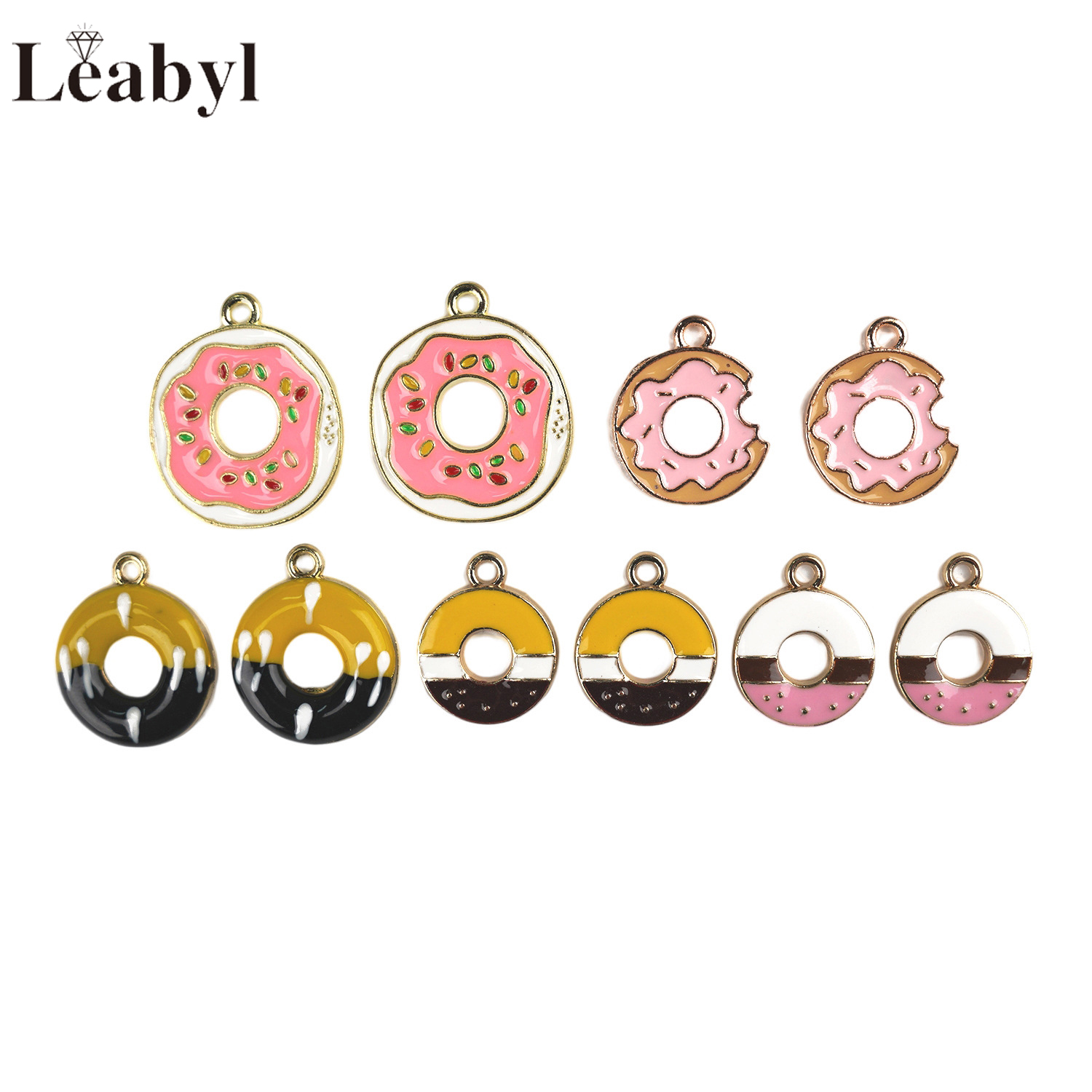 10 Pcs Colorful Enamel Cute Do - مراجعة Zinc Food Snacks وسعره