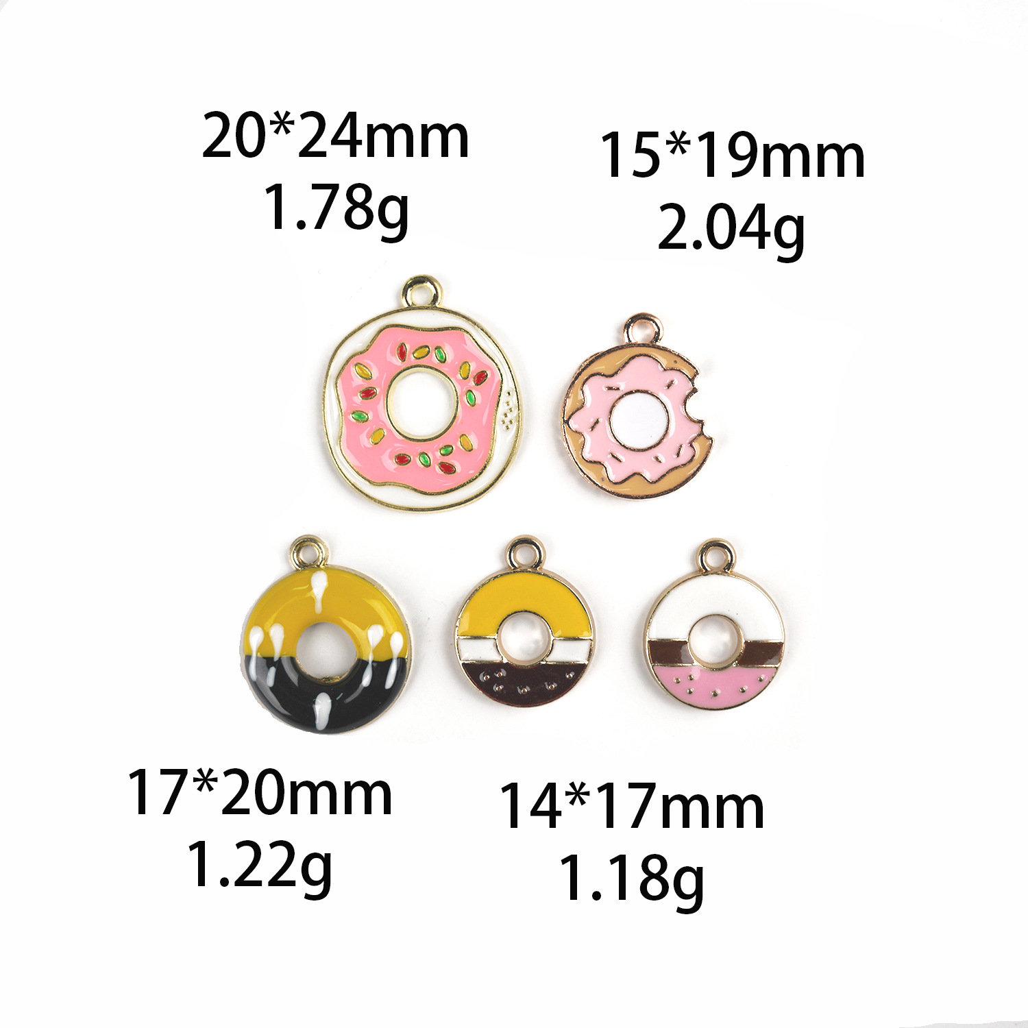 10 Pcs Colorful Enamel Cute Do - مراجعة Zinc Food Snacks وسعره