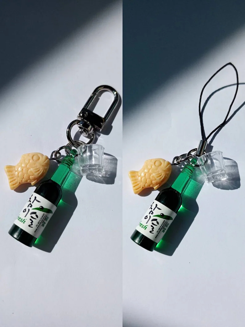 street food keychain Soju bott - مراجعة Food Zinc وسعره