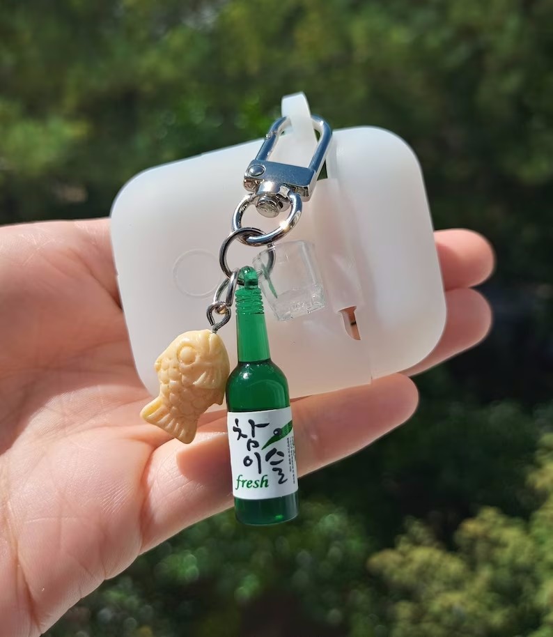 street food keychain Soju bott - مراجعة Food Zinc وسعره
