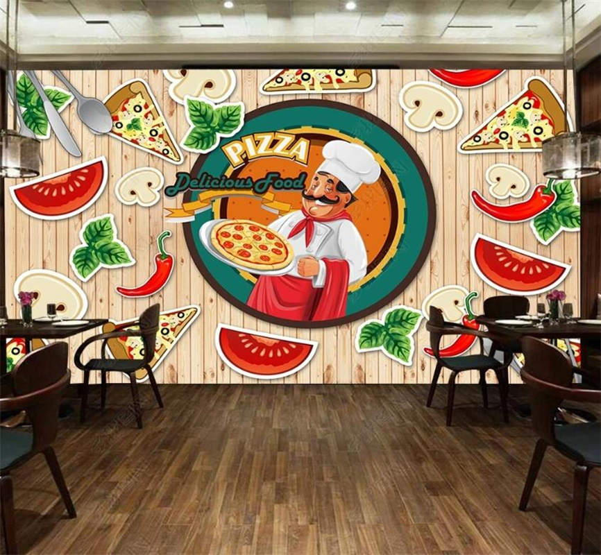 Custom Pizza Fast Food Mural W - مراجعة Food Snacks Background وسعره