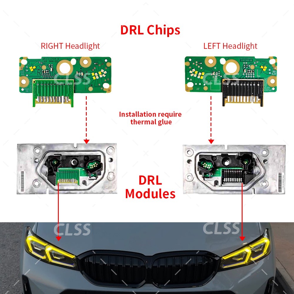 DRL LED Boards Yellow Blue Amb - مراجعة Yellow Food Snacks وسعره