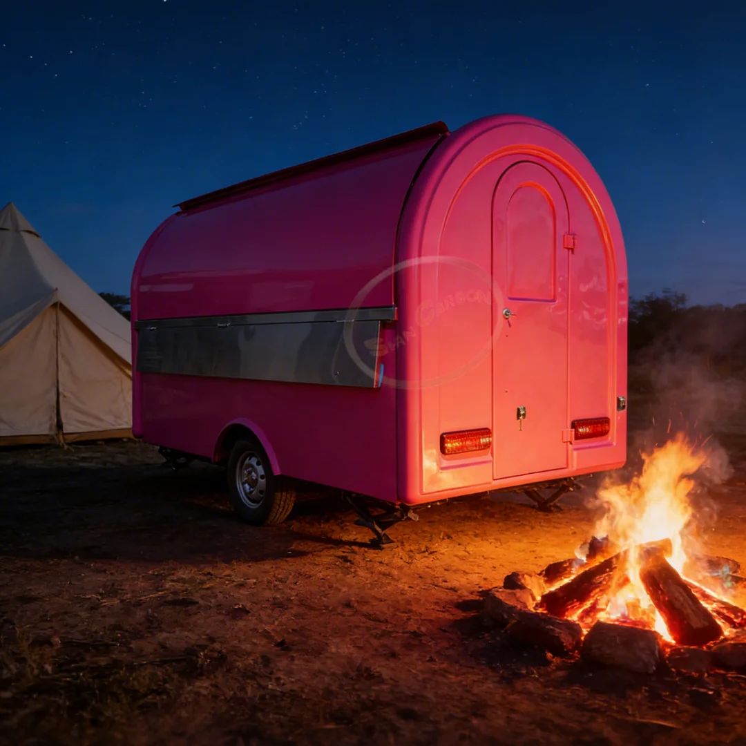 Customizable Fiberglass Mobile - مراجعة Food Snacks Business وسعره
