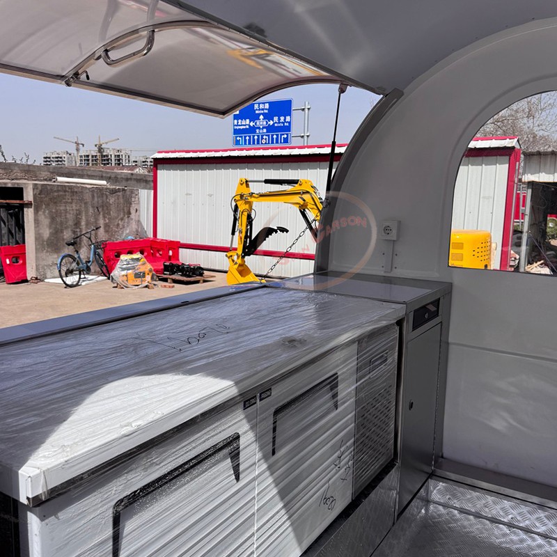 Customizable Fiberglass Mobile - مراجعة Food Snacks Business وسعره