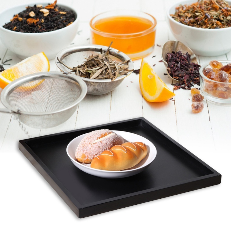 Square Wood Tea Coffee Snack F - مراجعة Food Snacks Restaurant وسعره