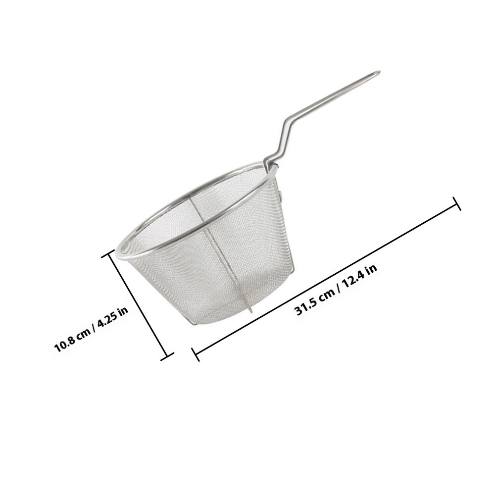 Folding Fry Basket Heat Resist - مراجعة Food Snacks Restaurant وسعره
