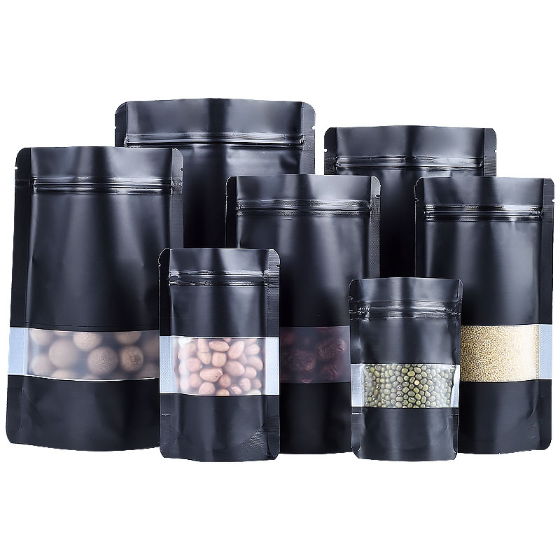 100PCS Stand-up Matte Black Al - مراجعة Food Halloween Snacks وسعره