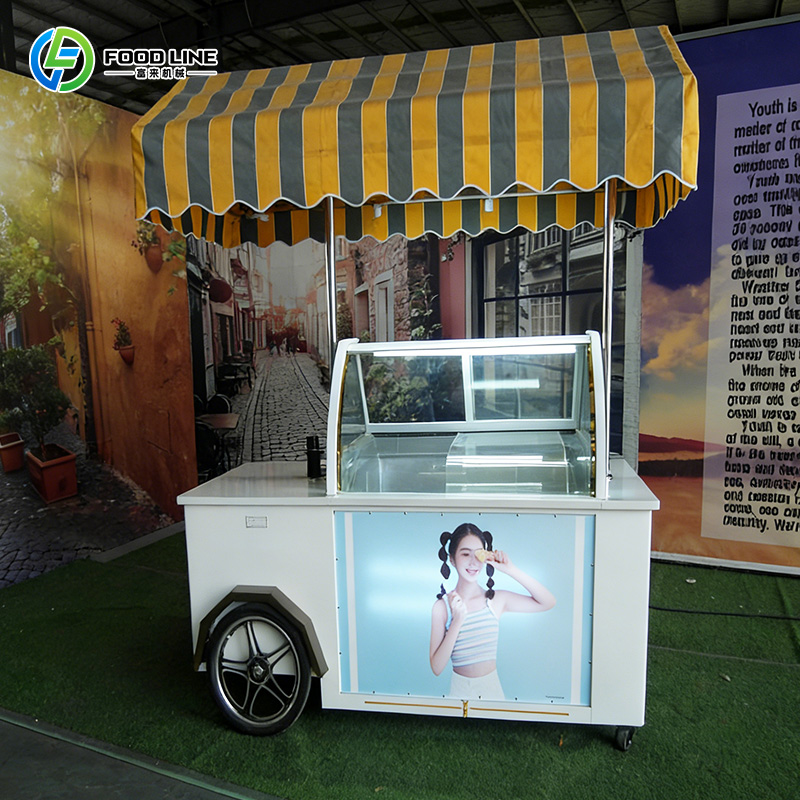 Mini Ice Cream Cart Mobile Swe - مراجعة Food Snacks Business وسعره