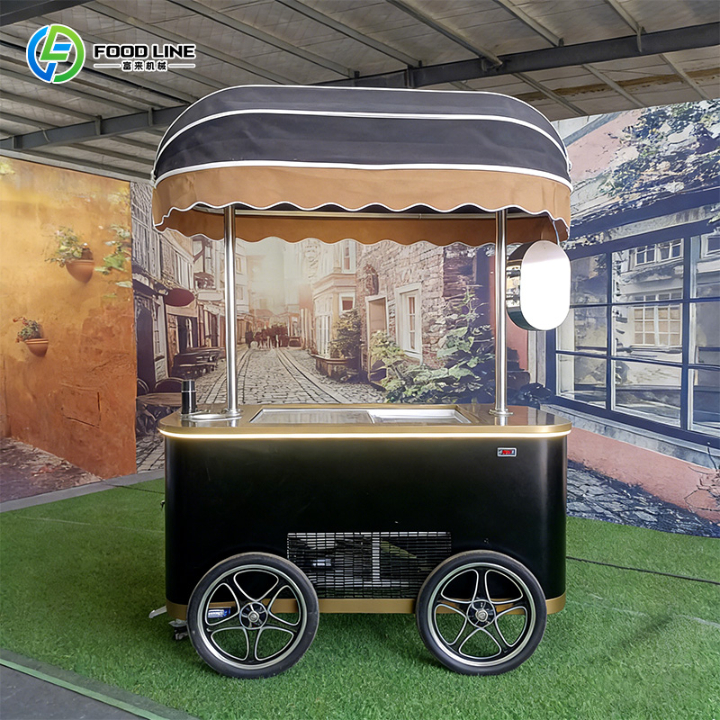 Mini Ice Cream Cart Mobile Swe - مراجعة Food Snacks Business وسعره