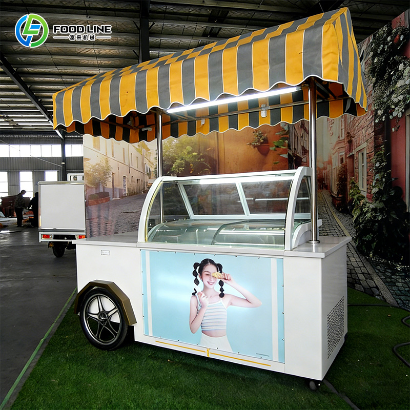 Mini Ice Cream Cart Mobile Swe - مراجعة Food Snacks Business وسعره