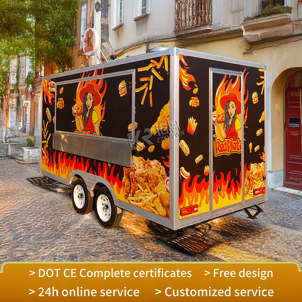 High Quality Food Cart Caravan - مراجعة Food Snacks Business وسعره