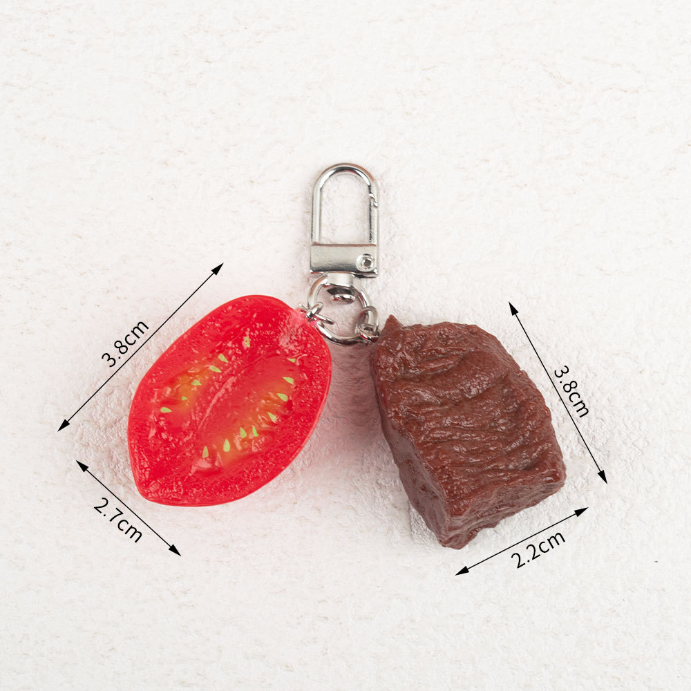 Simulated Food Keychain Fruits - مراجعة Food Zinc وسعره