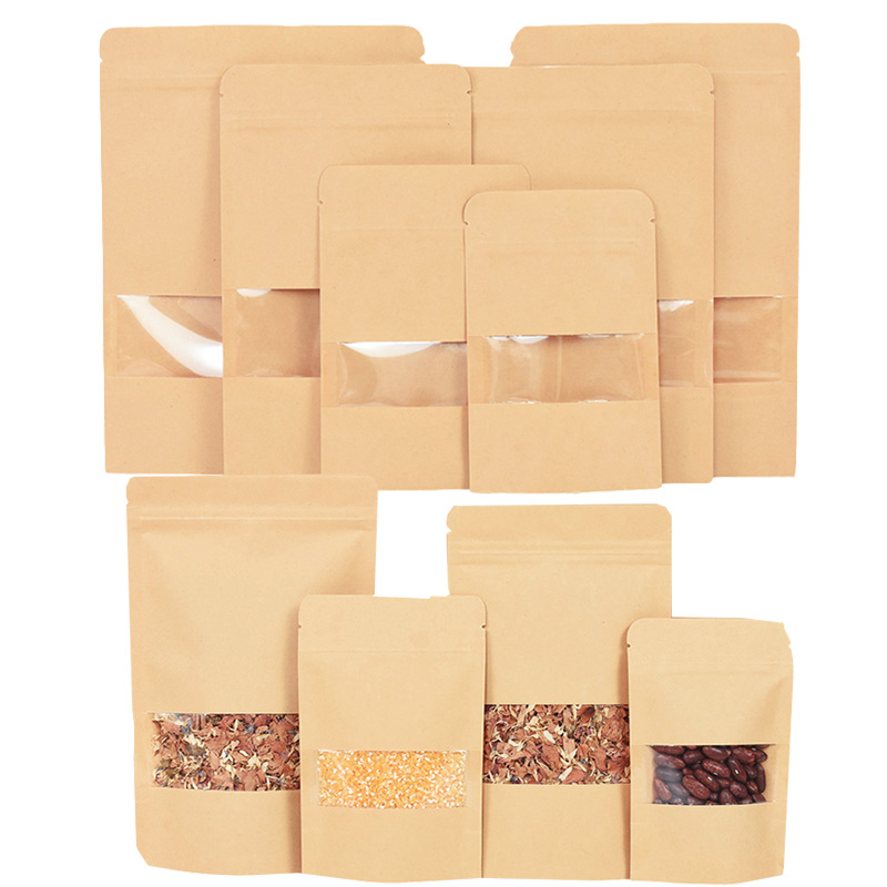 20/50pcs Kraft Paper Zip Lock  - مراجعة Food Halloween Snacks وسعره