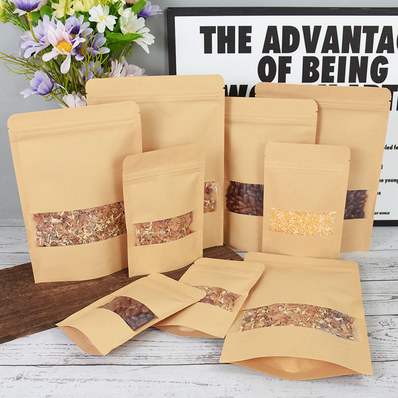 20/50pcs Kraft Paper Zip Lock  - مراجعة Food Halloween Snacks وسعره