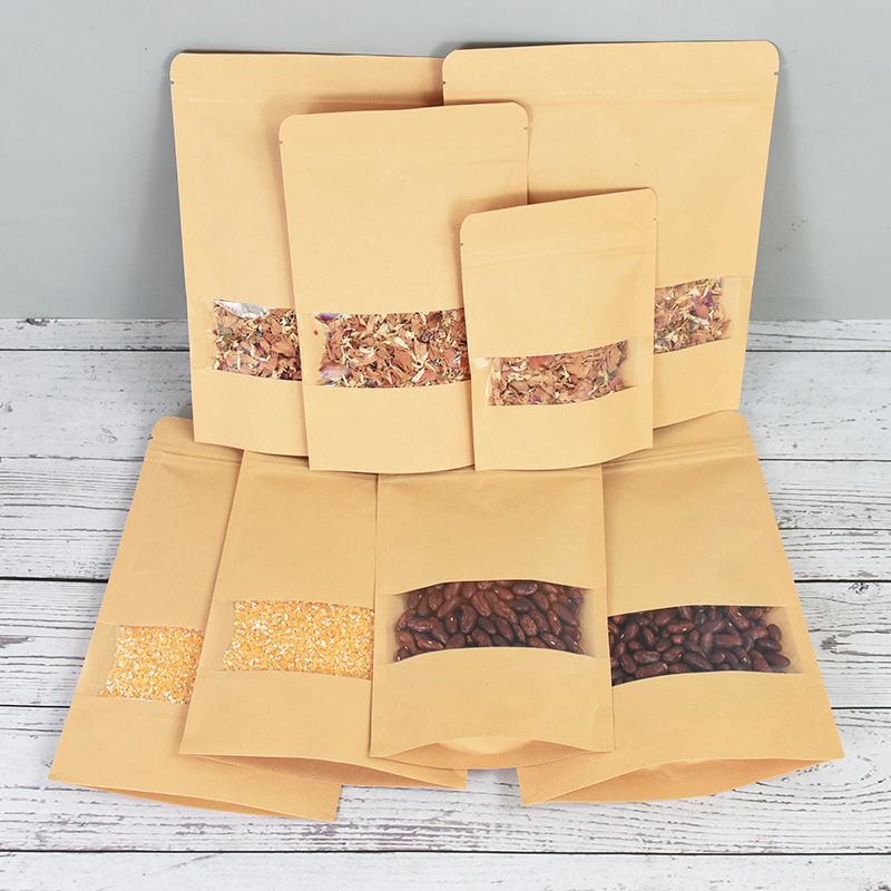 20/50pcs Kraft Paper Zip Lock  - مراجعة Food Halloween Snacks وسعره