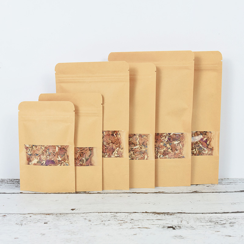20/50pcs Kraft Paper Zip Lock  - مراجعة Food Halloween Snacks وسعره