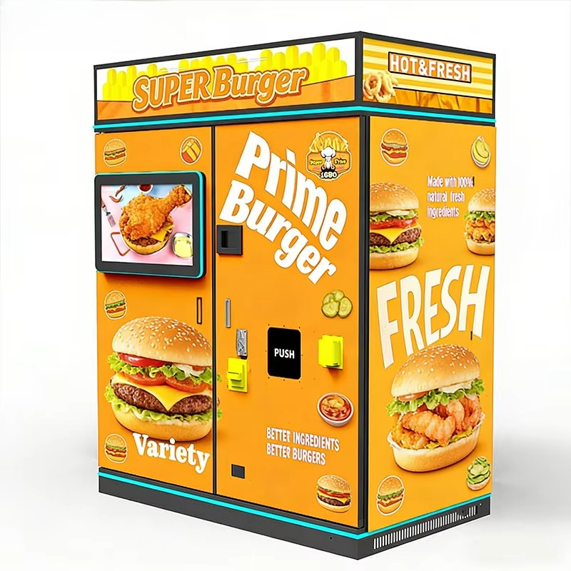 Customized Fast Food Vending M - مراجعة Food With Snacks وسعره