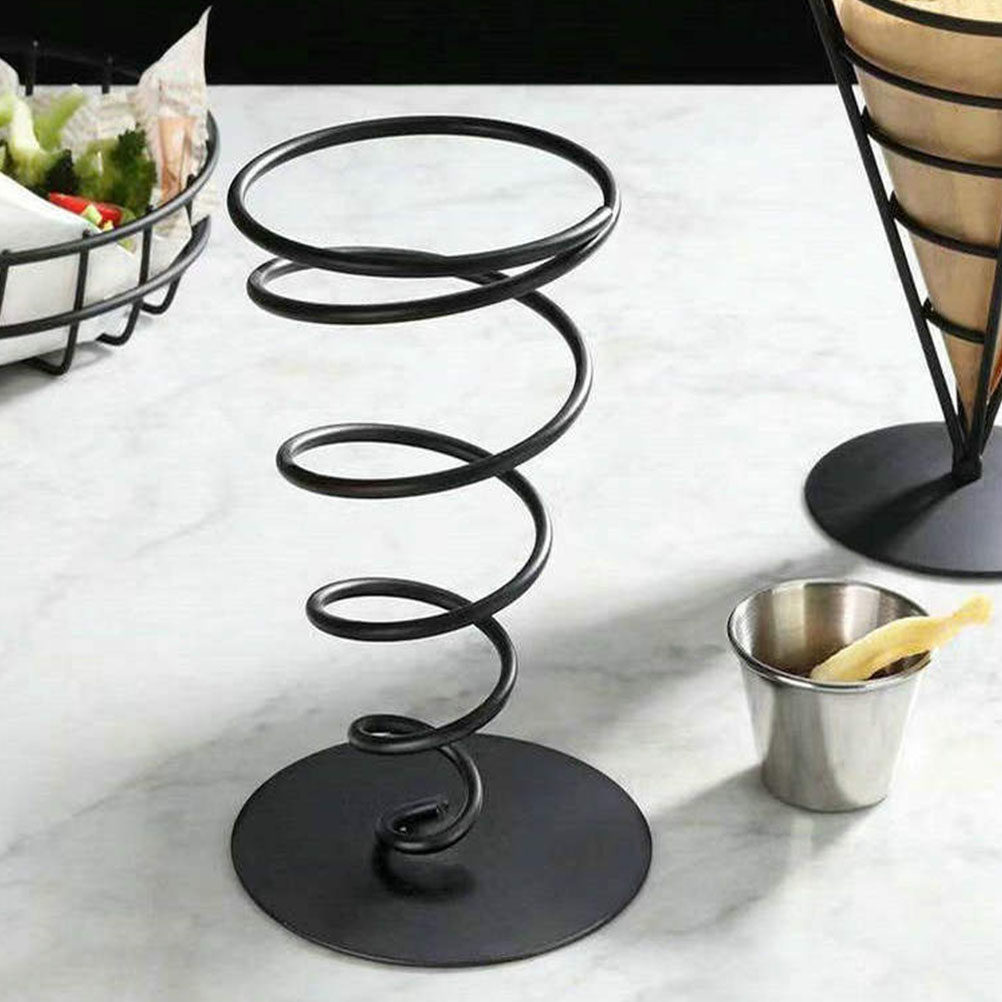 Cone Shaped Basket Stand Thick - مراجعة Food Snacks Restaurant وسعره
