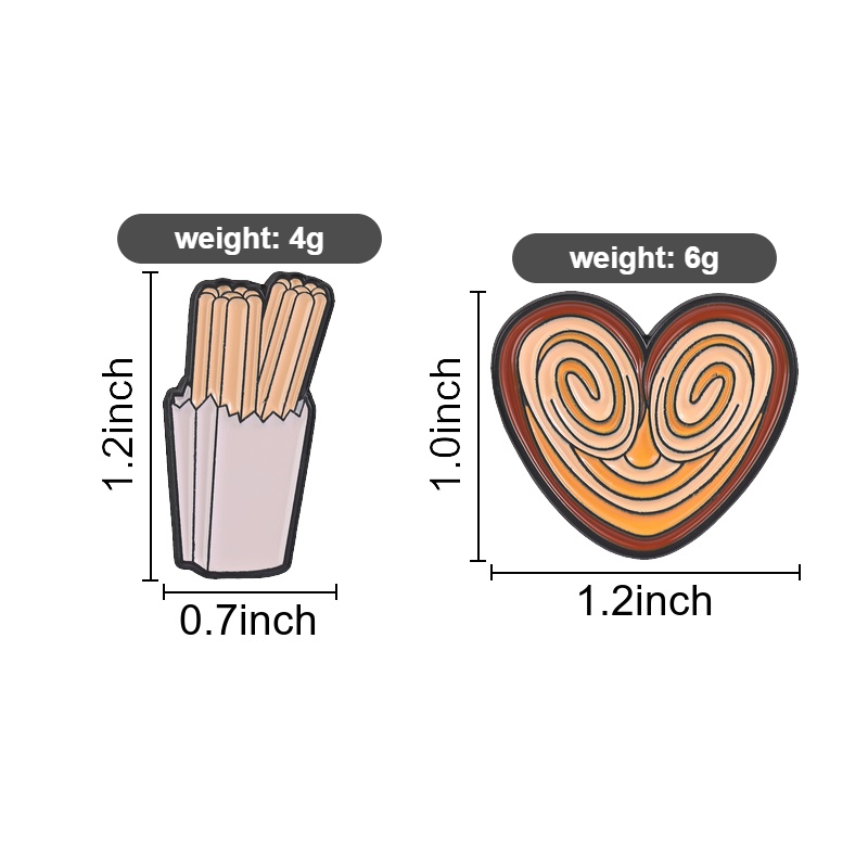Funny Snack Enamel Pin, Churro - مراجعة Zinc Food Snacks وسعره