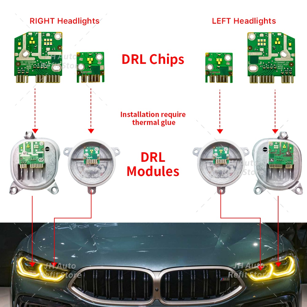 For BMW 8 series G14 G15 G16 M - مراجعة Yellow Food Snacks وسعره