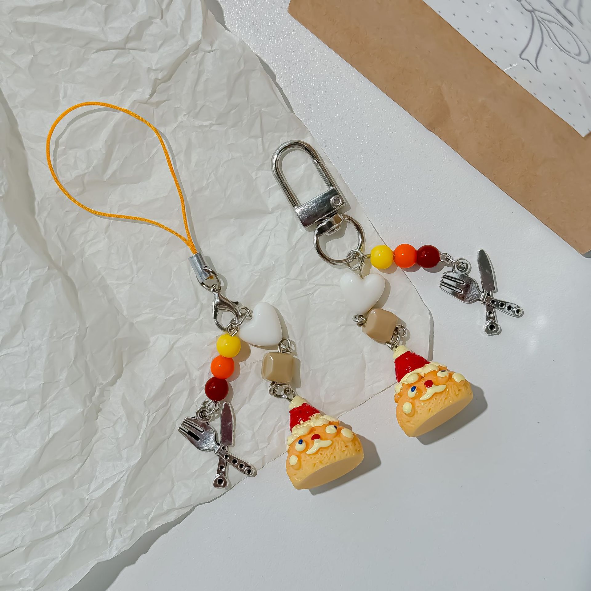 New Cute Cream Puff Bag Pendan - مراجعة Food Zinc وسعره